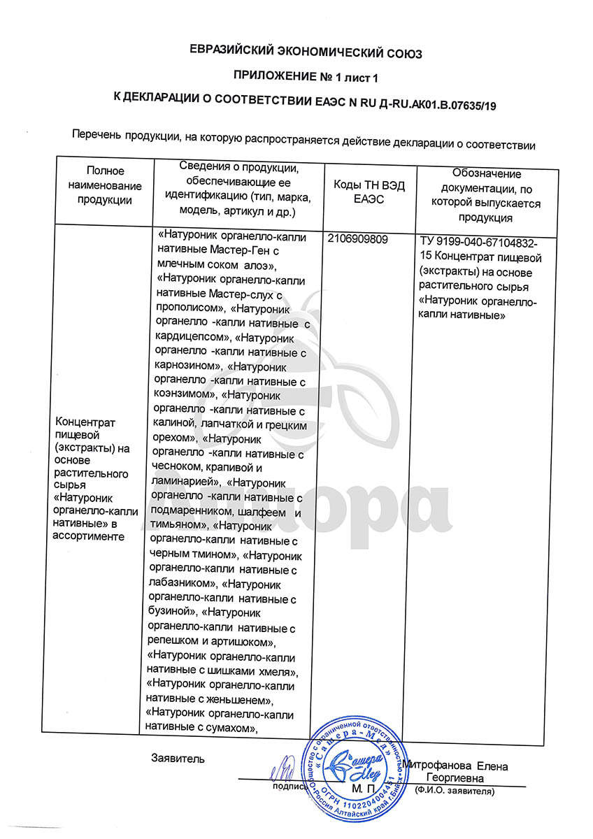 Сертификат Секрет бобра Актив органелло-капли для глаз 10 мл